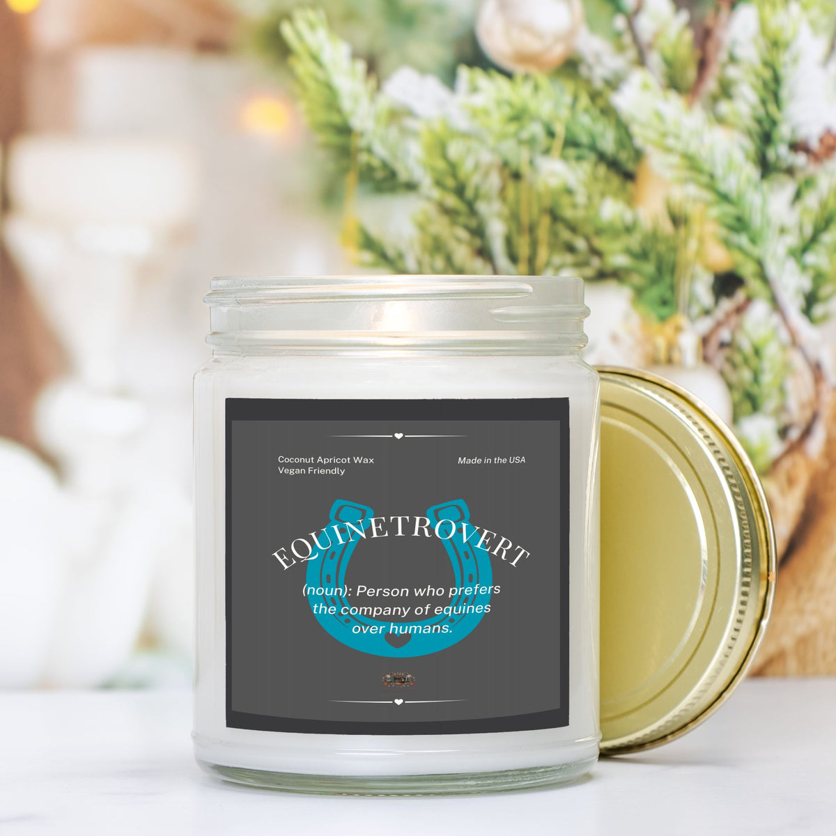 Equinetrovert Candle Clear Jar 9oz