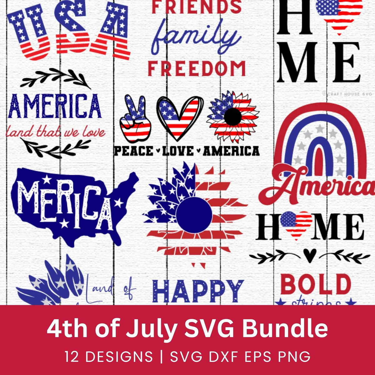 Patriotic Bundle SVG Files