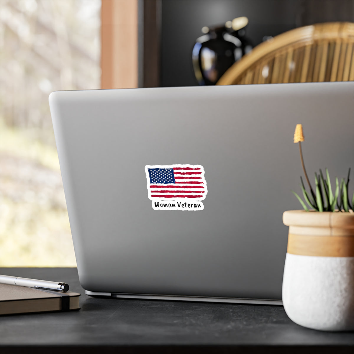 Woman Veteran - Vinyl Decals