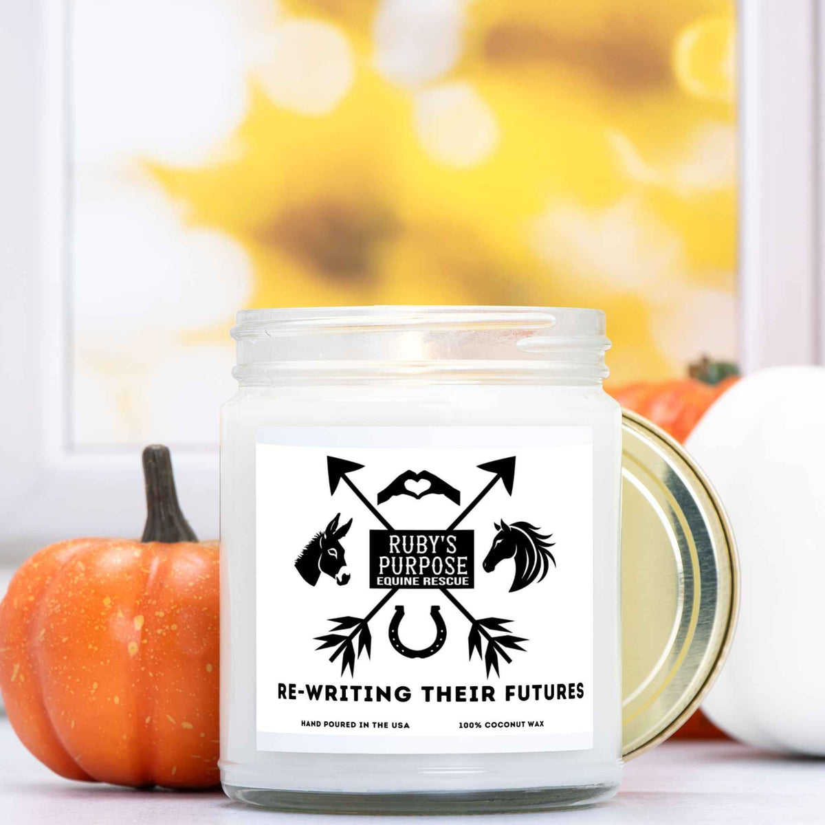 Ruby's Purpose - Re-Writing Their Futures Candle Clear Jar 9oz