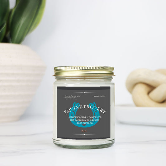 Equinetrovert Candle  Clear Jar 9oz