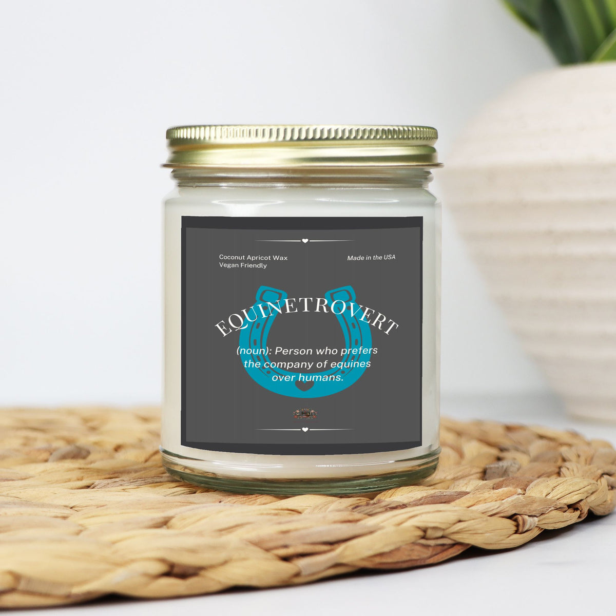 Equinetrovert Candle  Clear Jar 9oz