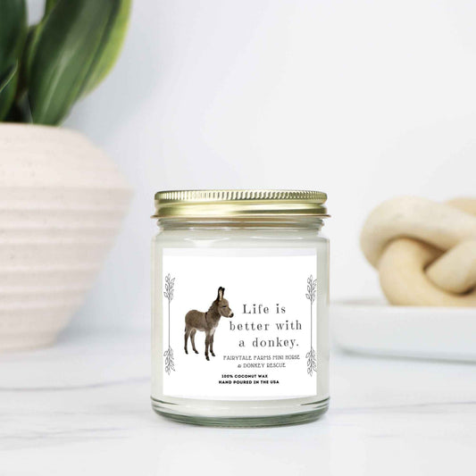 Fairytale Mini's Rescue - Life is Better with a Donkey Candle