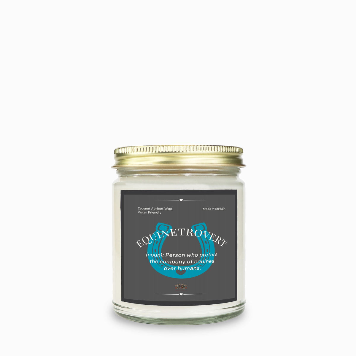 Equinetrovert Candle  Clear Jar 9oz