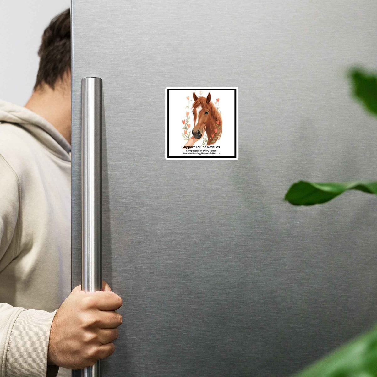 Supporting Equine Rescue Magnet