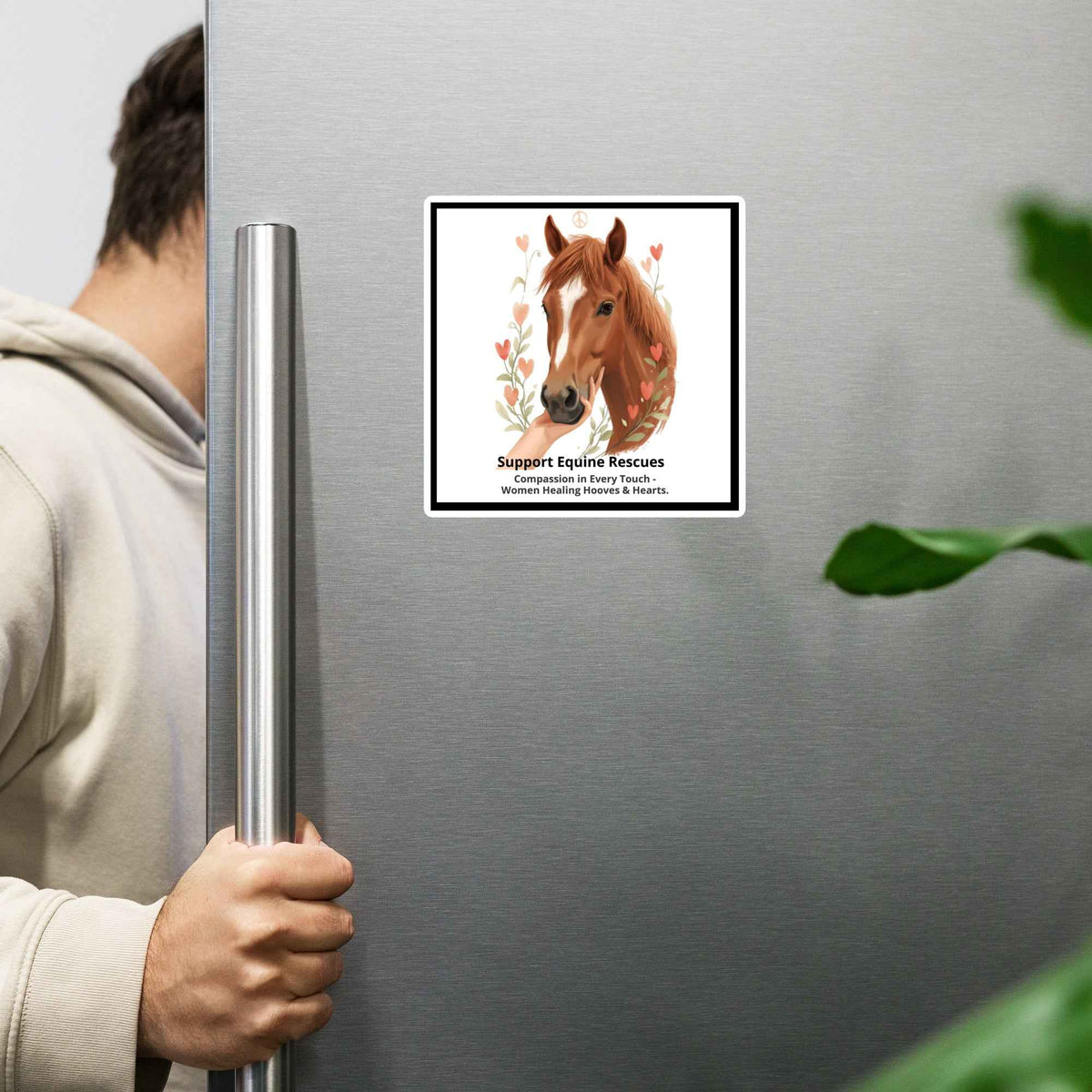 Supporting Equine Rescue Magnet