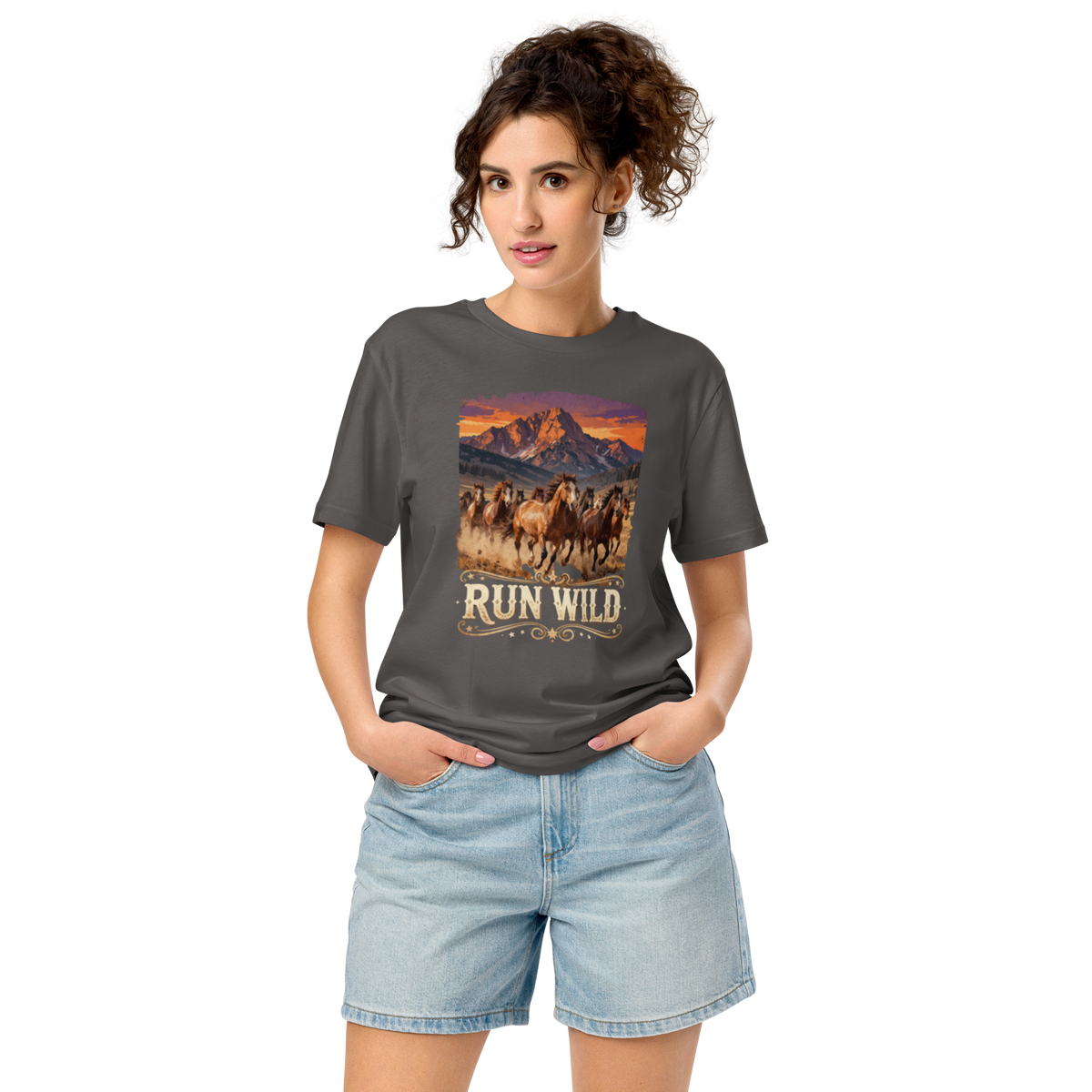 Run Wild Unisex Organic Mid-light T-shirt