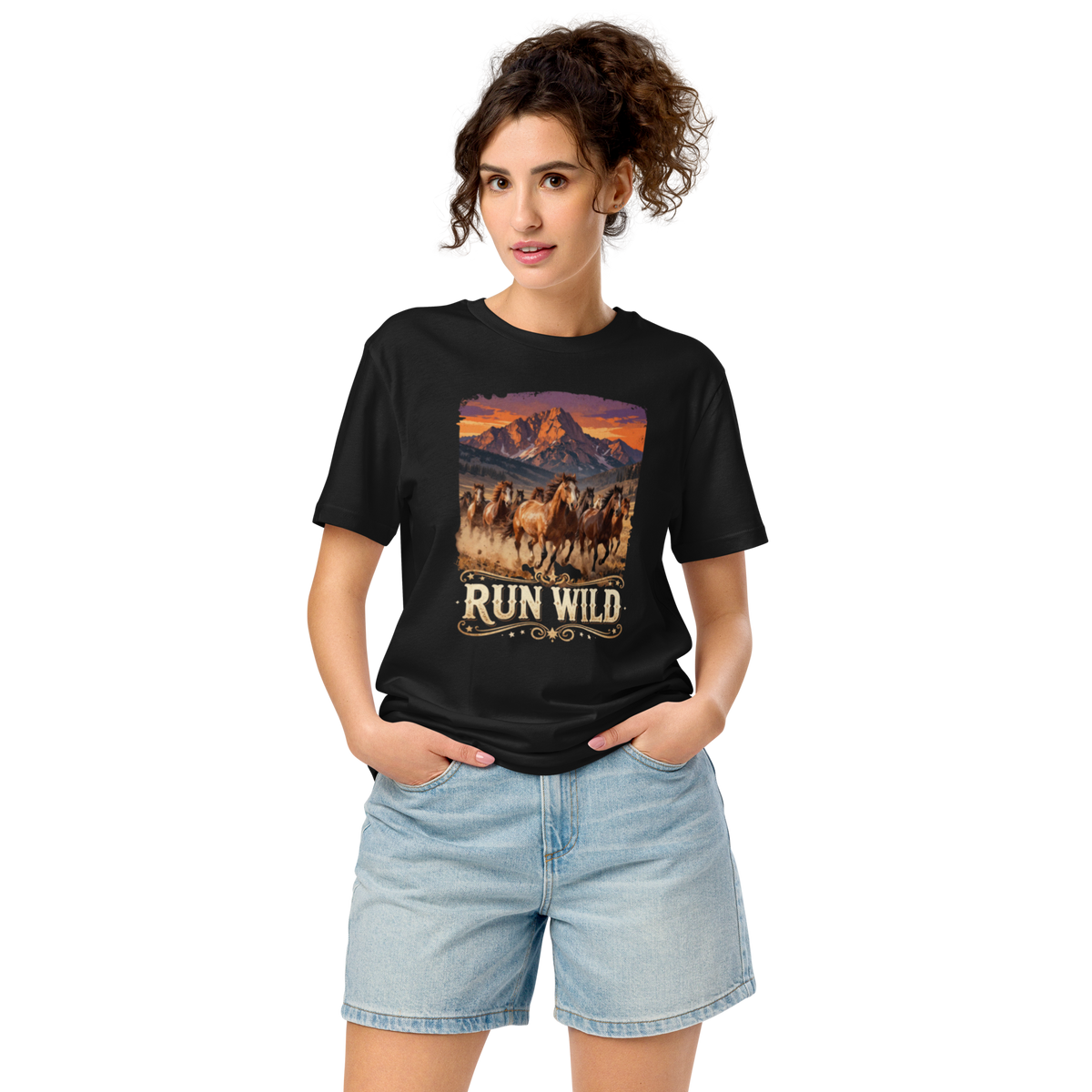 Run Wild Unisex Organic Mid-light T-shirt
