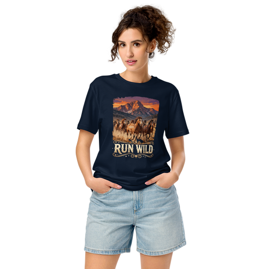 Run Wild Unisex Organic Mid-light T-shirt