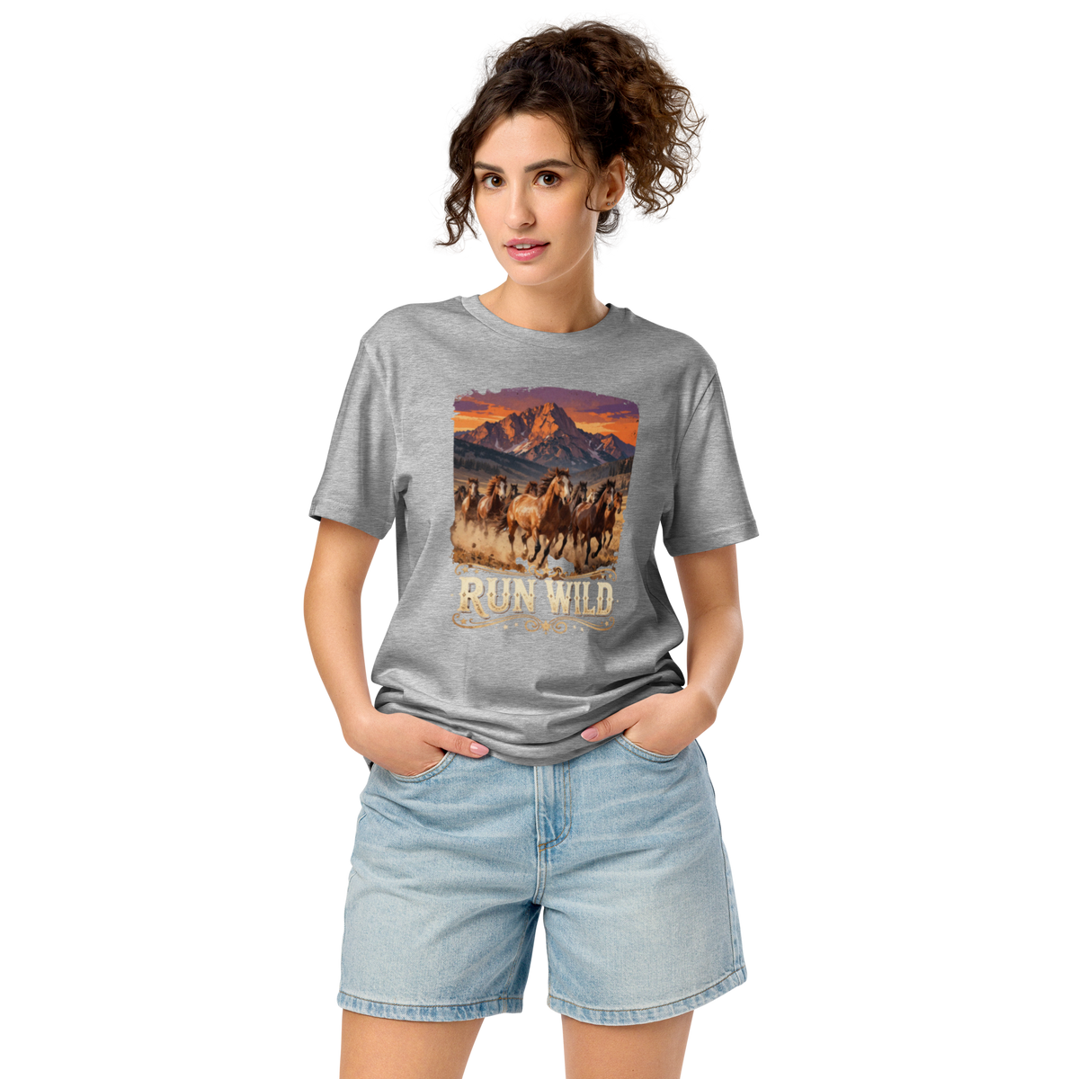 Run Wild Unisex Organic Mid-light T-shirt