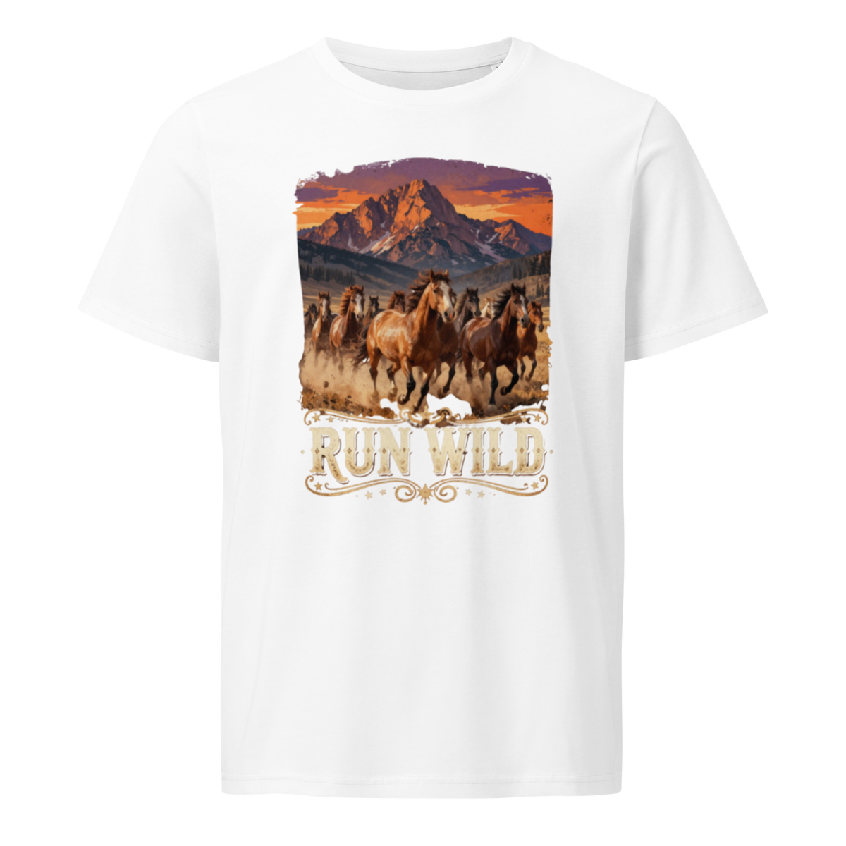 Run Wild Unisex Organic Mid-light T-shirt