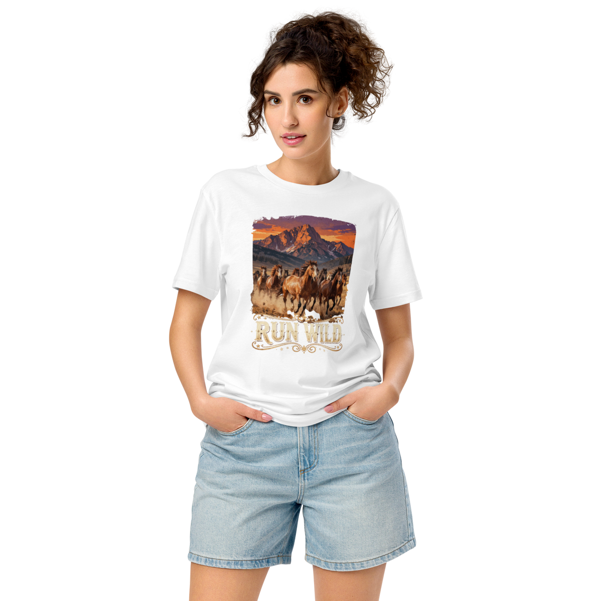 Run Wild Unisex Organic Mid-light T-shirt
