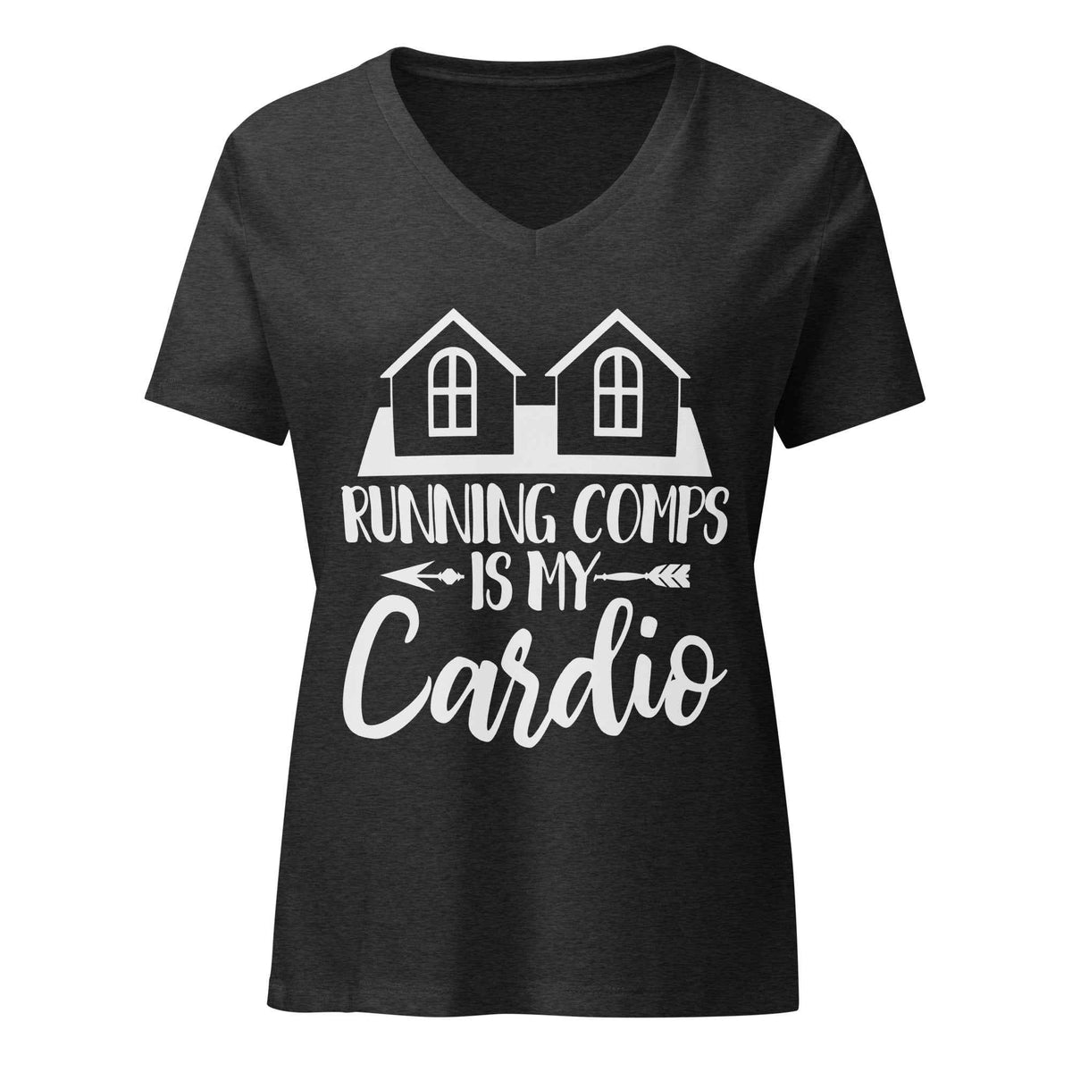 Running Comps is My Cardio (Realtor) - Women’s relaxed v-neck t-shirt