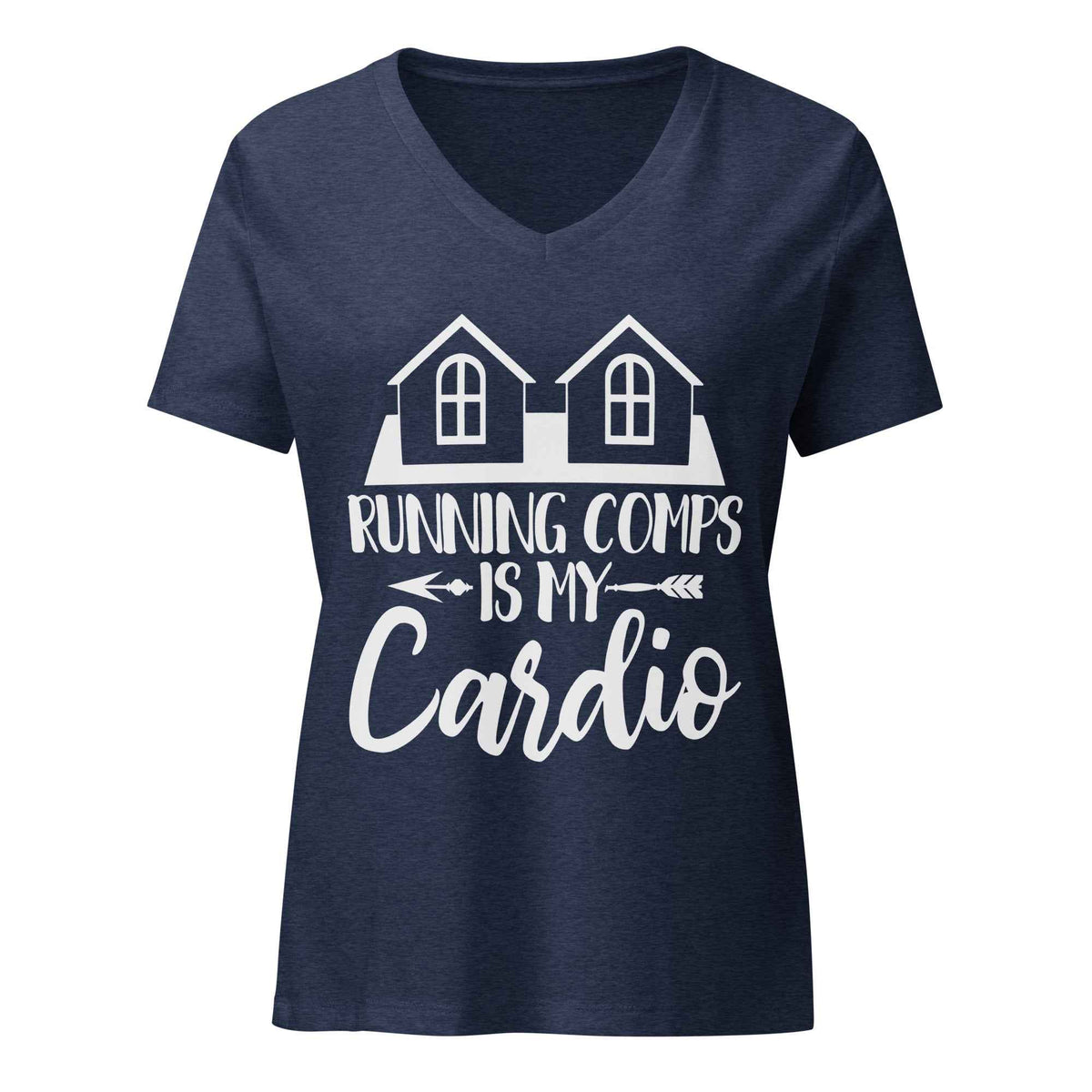 Running Comps is My Cardio (Realtor) - Women’s relaxed v-neck t-shirt