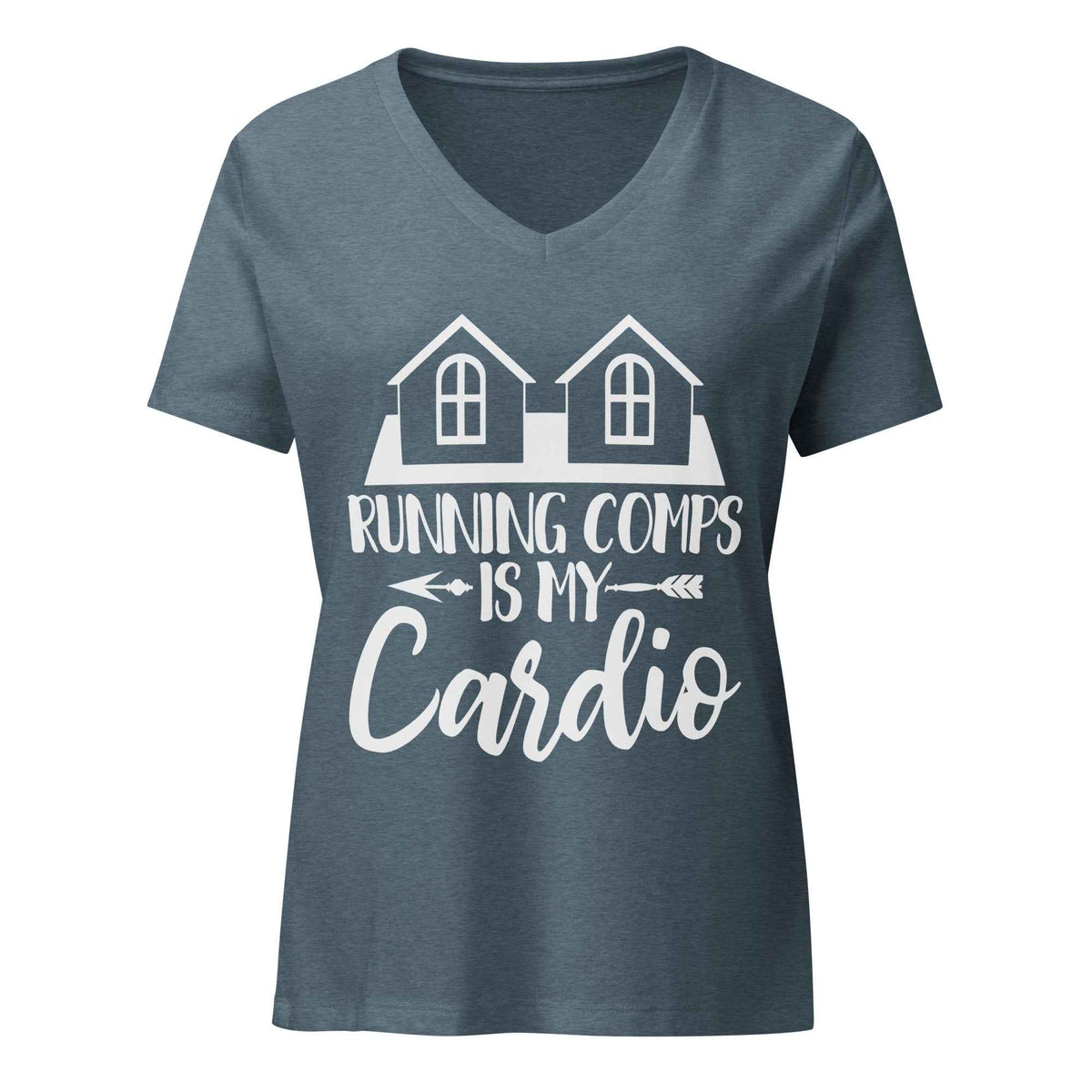 Running Comps is My Cardio (Realtor) - Women’s relaxed v-neck t-shirt